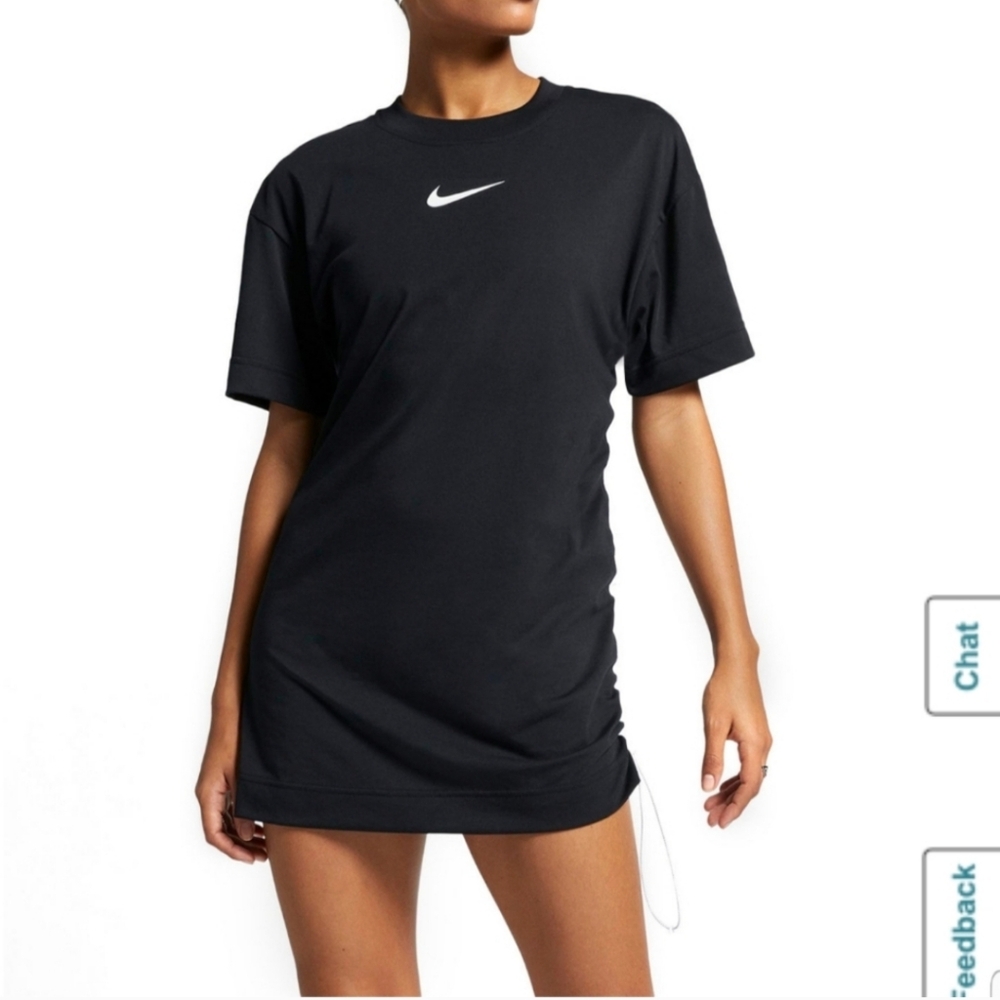 Nike Big Swoosh Drawstring Dress XS